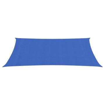 Blue Sunshade Sail 3x6m | High-Density Polyethylene