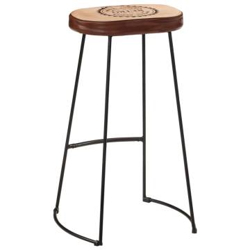 Bar Stools 2 pcs Dark Brown - Stylish & Comfortable Design