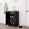 Shoe Cabinet Black 60x35x92 cm Engineered Wood Colour black Quantity in Package 1 Number of Number of shelves 