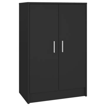 Shoe Cabinet Black 60x35x92 cm - Modern Style & Durable Design