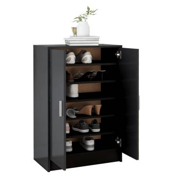 Shoe Cabinet Black 60x35x92 cm - Modern Style & Durable Design