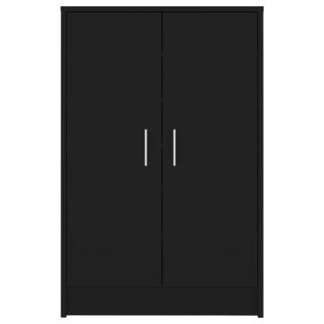 Shoe Cabinet Black 60x35x92 cm - Modern Style & Durable Design