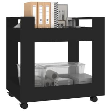 Desk Trolley Black 60x45x60 cm - Organize Your Space