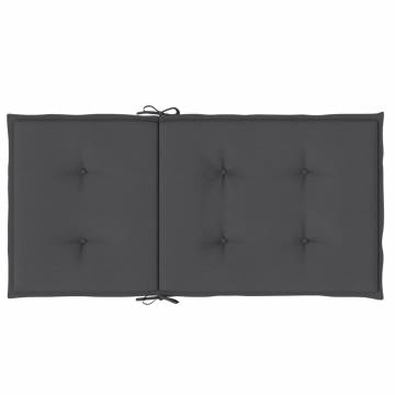 Lowback Chair Cushions Set - Melange Anthracite 6 pcs