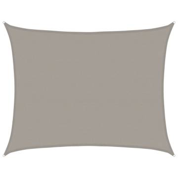 Light Grey Sunshade Sail 6x7m - Durable UV Protection