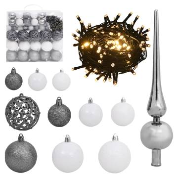 120 Piece Christmas Ball Set with 300 LEDs - Festive Decor