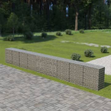 Gabion Wall with Covers - Galvanised Steel 900x50x100 cm