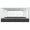 Aviary with Extension Silver - Spacious Steel Bird Cage