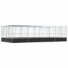 Aviary with Extension Silver - Spacious Steel Bird Cage