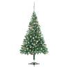 Artificial Pre-lit Christmas Tree with Ball Set 120cm 230 Branches Colour green and rose Size 120 x 65 cm Quantity in Package 1 Number of Branch Tips 