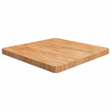 Light Brown Square Table Top - Solid Oak 60x60x4cm | Hipomarket