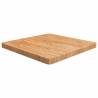 Square Table Top Light Brown 60x60x4cm Treated Solid Wood Oak Colour light brown Size 60 x 60 x 4 cm Quantity in Package 1 