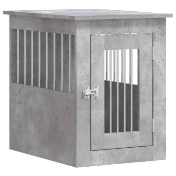 Dog Crate Furniture Concrete Grey - Stylish & Functional Design