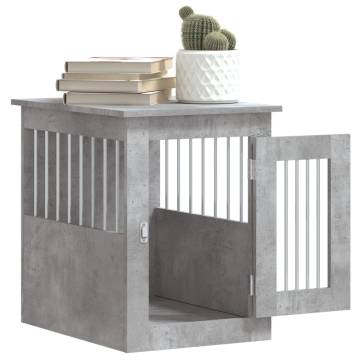 Dog Crate Furniture Concrete Grey - Stylish & Functional Design