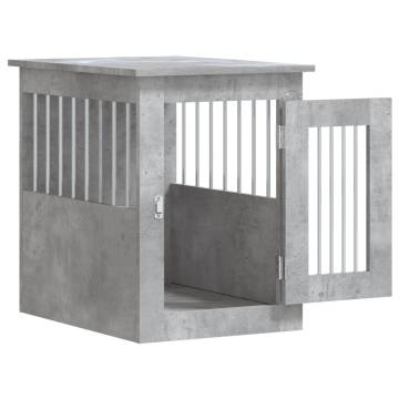 Dog Crate Furniture Concrete Grey - Stylish & Functional Design