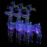 Reindeer Christmas Decorations - 3 Pcs Acrylic & LED