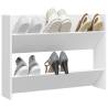 Wall Shoe Cabinet White - Space-Saving Design | HipoMarket UK