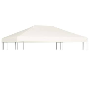 Gazebo Top Cover 310 g/m² 4x3 m Cream White - Durable & Water Resista