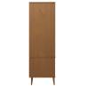 Wardrobe MOLDE Brown 90x55x175 cm - Solid Wood Pine | HipoMarket