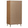 Wardrobe MOLDE Brown 90x55x175 cm - Solid Wood Pine | HipoMarket