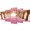 Cherry Blossom Canvas Wall Print Set - 100 x 50 cm