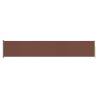 Patio Retractable Side Awning 117x600 cm - Brown | HipoMarket