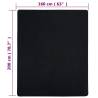 Jersey Fitted Sheet Black 160x200 cm - 100% Cotton Comfort