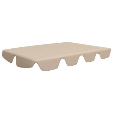 Replacement Canopy for Garden Swing - Beige 150x105cm