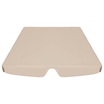 Replacement Canopy for Garden Swing - Beige 150x105cm