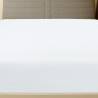 Jersey Fitted Sheet White 90x200 cm Cotton | Hipomarket