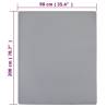 Jersey Fitted Sheet Grey 90x200 cm - Soft Cotton Bedding