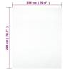 Jersey Fitted Sheet White 100x200 cm Cotton - Hipomarket