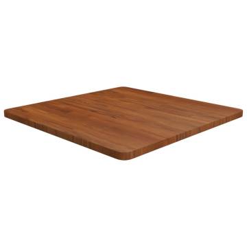 Square Dark Brown Oak Table Top - 70x70cm | HipoMarket