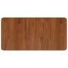 Dark Brown Bathroom Countertop - 80x40 cm Solid Oak Wood