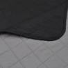 Double-sided Quilted Bedspread Black/Grey - 170 x 210 cm