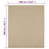 Jersey Fitted Sheet Taupe 180x200 cm | Hipomarket UK