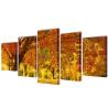 Canvas Wall Print Set Maple - 5 Panels for Home Decor