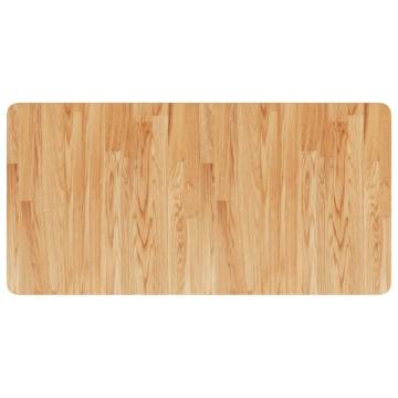 Light Brown Solid Wood Bathroom Countertop - 100x50cm