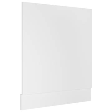 White Dishwasher Panel 59.5x3x67 cm - Durable Engineered Wood