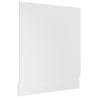 White Dishwasher Panel 59.5x3x67 cm - Durable Engineered Wood