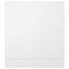 White Dishwasher Panel 59.5x3x67 cm - Durable Engineered Wood