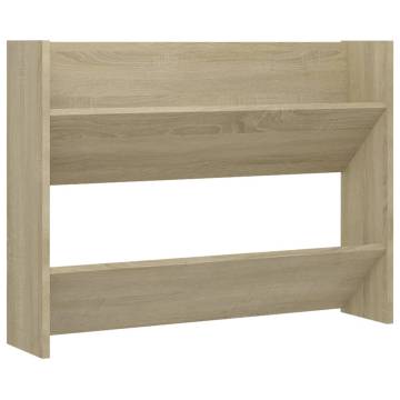 Wall Shoe Cabinet Sonoma Oak - Space-Saving Design