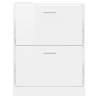 Shoe Cabinet High Gloss White - Stylish Storage Solution