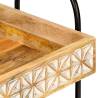 3-Tier Kitchen Trolley - Solid Mango Wood | HipoMarket