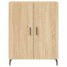 Stylish Highboard Sonoma Oak - Engineered Wood Storage