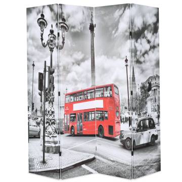 Folding Room Divider 160x170 cm - London Bus Design