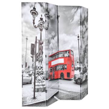 Folding Room Divider 160x170 cm - London Bus Design