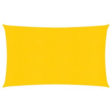 Yellow Sunshade Sail 2.5x5 m - 160 g/m² HDPE | HipoMarket