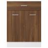 Drawer Bottom Cabinet Brown Oak - 60x46x81.5 cm Engineered Wood