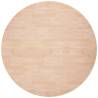 Round Solid Oak Table Top Ø60x4 cm - Untreated Wood